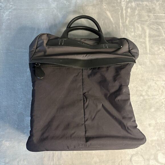 Ted Baker Wrap Top Handle Canvas Backpack Men's Black Utility Pocket - Picture 1 of 9